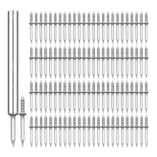 Double Headed Nail Set Double Seamless Nails Fixing Tools Silver