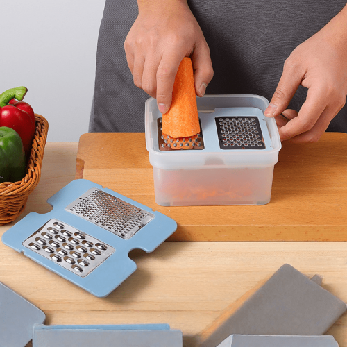 Versatile Off-White Vegetable Cutting Box - Ideal Kitchen Tool for Easy Chopping 2