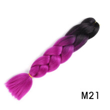 Extensiones de cabello trenzado de 24 pulgadas, fibra sintética resistente al calor, cabello trenzado preestirado para mujeres, pelucas naturales.