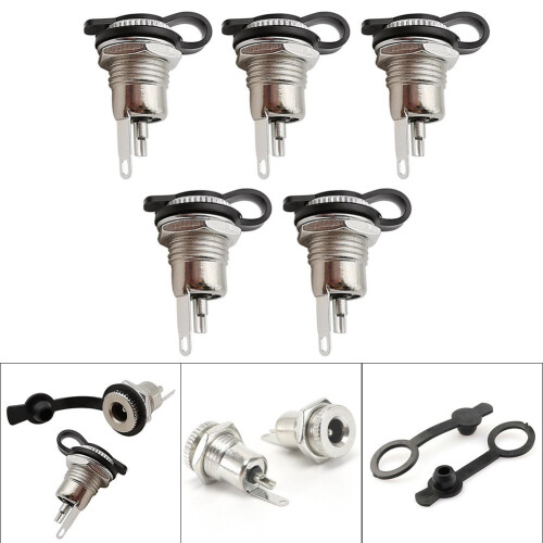 DC-Strombuchsen-Metallstecker-Set, 5-teilig 2