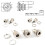 DC-Strombuchsen-Metallstecker-Set, 5-teilig 4
