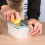 Versatile Off-White Vegetable Cutting Box - Ideal Kitchen Tool for Easy Chopping 4