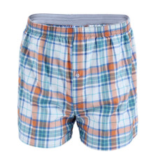 Casual herenondergoed met ruitjesprint en elastische taille, zomerse strandbroekjes/boxershorts, willekeurige kleur.