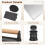 Smash Burger Press BBQ Kit: Cast Iron Round/Rectangular Press, 3-in-1 Patty Maker, Beveled Shovel, 100 Baking Papers 3