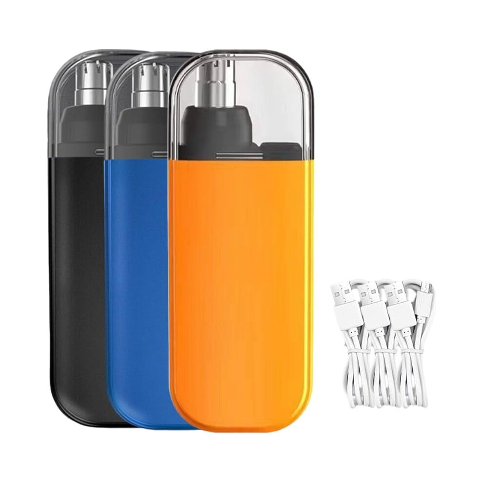 Portable Nose Hair Trimmer, Portable Nose Hair Trimmer Rechargeable for Men Women, IPX7 Waterproof Detachable Head (3pcs)