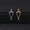 16G ανοξείδωτο ατσάλι χρυσό Labret Stud CZ Lip Helix Conch Tragus Piercing Κοσμήματα-25-Ασημί 1