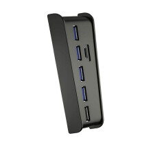 Plug-and-Play-USB-Hub-Adapter mit 6 Ports und hoher Geschwindigkeit für PS5