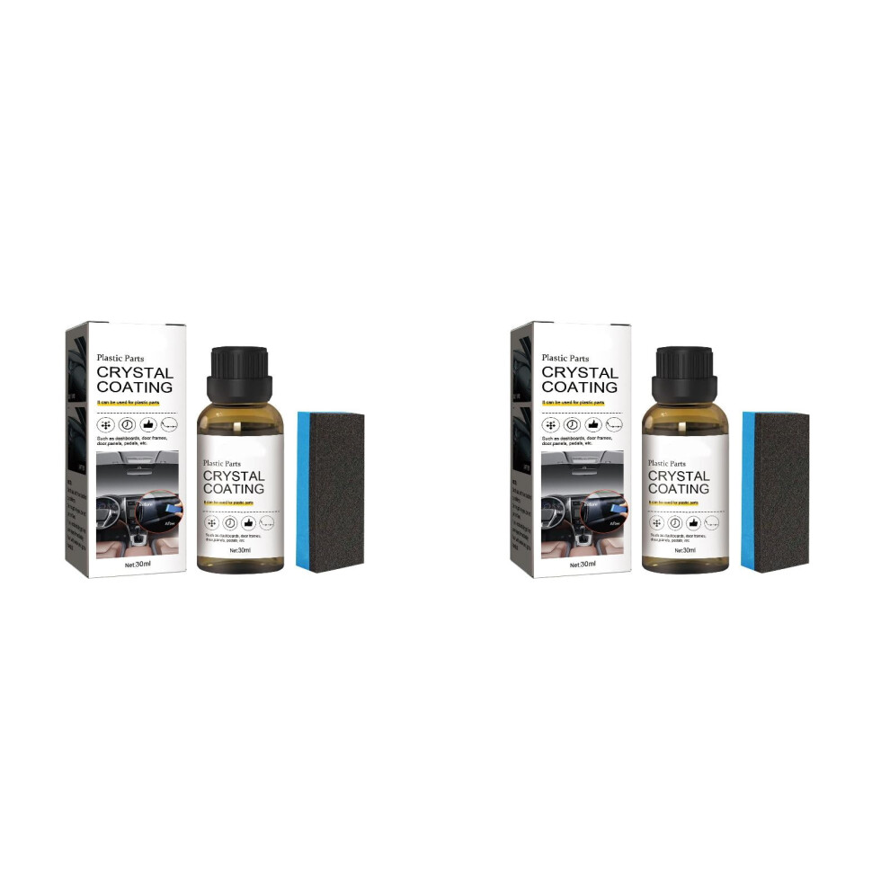 Set Of 2 Car Restorer Coating Agent Cleaning Agent, 30Ml,Refurbishment Coating For Cars Seat Dashboard Coating 9152228742079