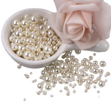 HONCLL150 piezas de perlas artificiales para manualidades, perlas redondas de 3-8 mm con orificio para la fabricación de joyas, pulseras, collares y