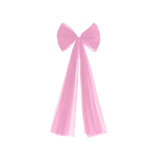 Red Cloth Christmas Tree Topper Bow 45.3 Inch