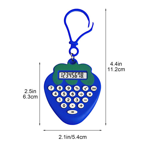 Portable Student Mini Calculator,, 8 Digit LCD Display Calculator, Candy Color Calculator with Button Battery 2