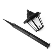 Solar LED Wall Mount Garden Fence Light, Compatible with Outdoor/Indoor Use, Timer & Battery Operated