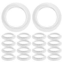 Durable Lamp Shade Ring White Plastic Household Users Home Lighting 20pcs