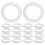 Durable Lamp Shade Ring White Plastic Household Users Home Lighting 20pcs 1