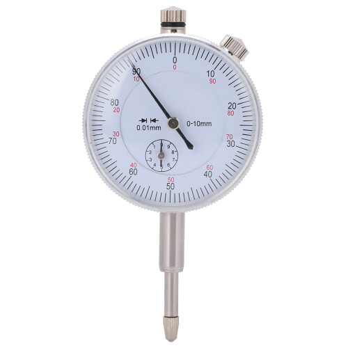High-Precision 010mm Dial Indicator, Aluminum Case, 0.01mm Accuracy 1