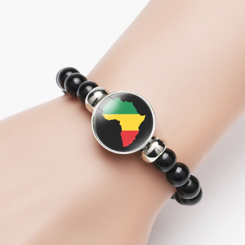 Acrecean Beaded Bracelet, Acrylic, Africa Countries 2
