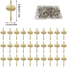 Big Clearance 50Pcs 20lbs Hangers Set Quick Photo Picture Frame Hangers Alloy Nail Hooks Plaster Picture Hanging Kit for Clock On Wooden Drywall New!