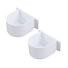 Lot de 2 mangeoires pour oiseaux, mangeoire sécurisée pour cage à oiseaux, petite gamelle pour cage à oiseaux, plateau robuste pour petits