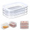 Stackable Fridge Storage Container - Lunch Meat and Cheese Organizer, Cold Storage Bin with Lid for Ham and Deli Items - A 3