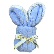 Cute Rabbit Shaped Fleece Towel, 25x50cm Soft and Cute Easter Gift, Perfect for Youngsters After Bath Time or Swimming for Fun and Comfort
