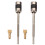 Raindrops Violin Bow Frog Screw Metal Accessory 2 pcs 4