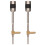 Raindrops Violin Bow Frog Screw Metal 2pcs 5