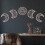 Wooden Moon Phase Wall Decals for Smooth Walls Type 4 2