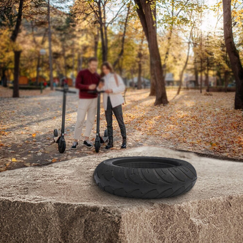 Pneus sólidos de longa duração de 8 polegadas (200x50) projetados para a roda traseira de patinetes elétricos. 1