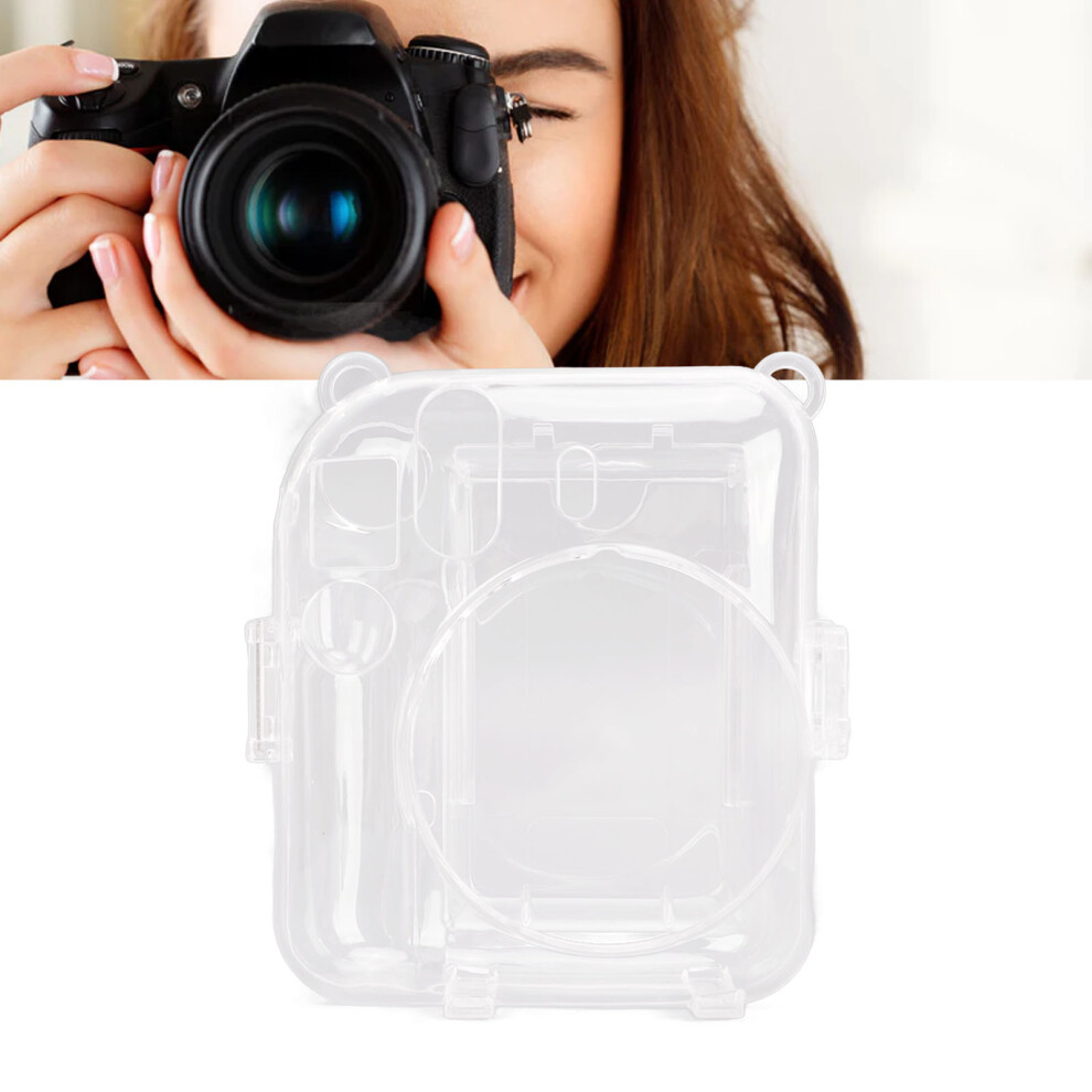 Clear Camera Case With Shoulder Strap For Instax Mini 12, 3" Photo Frame Green 4241387606874