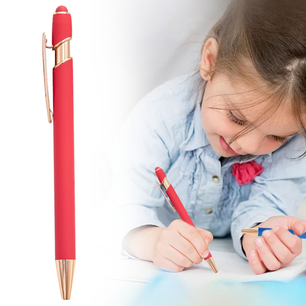 Stylus Pen Ballpoint Pen 2-In-1 Retractable, Metal Stylus Tip For Touch Screens Smooth Writing & Drawing Tool For Office, Students 9170372331352