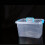 2pcs Large Group Box Plastic Storage Box Transparent Multifunctional Storage Box, suitable for desk, clothing, document storage 5