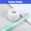 Ceramic Toothbrush Holder Round White 1.65 x 1.18 Inch 4