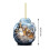 Mini artificial Christmas tree with wood base white 5