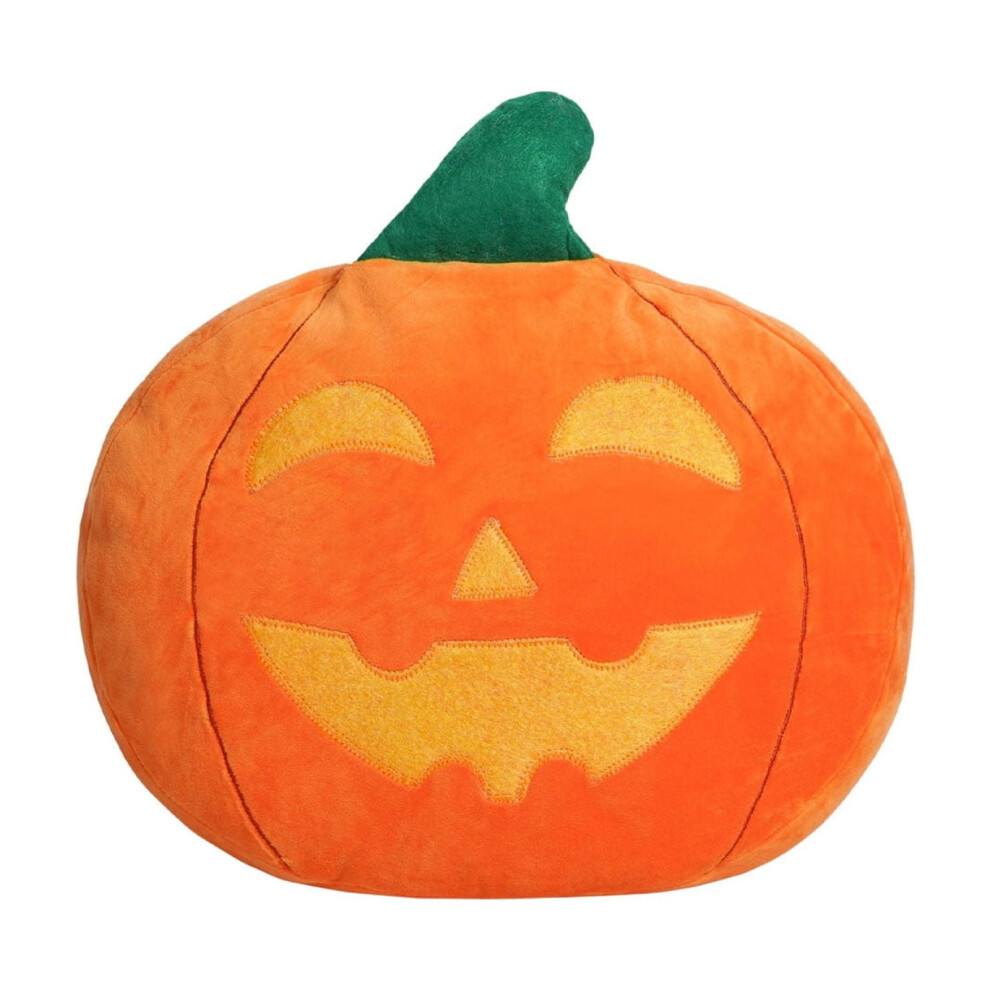 Halloween pumpkin throw pillow plush cushion 18x18 inch