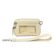 PVC card wallet wrist bag for bank cards and coins