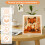 Punch Needle Embroidery Kit with Frame 9.84 x 9.84 Inch for 3
