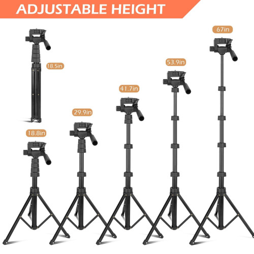 Phone Tripod Stand 67 inch with Remote and Holder 2