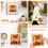 Punch Needle Embroidery Kit with Frame 9.84 x 9.84 Inch for 6