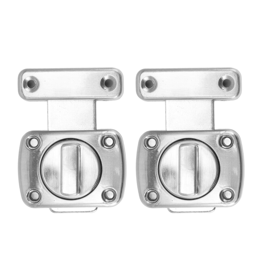 Rust-Proof Square Door Latch, Zinc Alloy Rotating Lock Latch With Comfortable Knob For Kitchen & Room Doors - 4.7X2.8x1.2 Inches 9152228740914