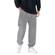 Pantalones deportivos de invierno para hombre, suaves, cálidos, de corte relajado, 1 par.