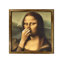 Obraz ścienny do łazienki w drewnianej ramie, retro, 20x20 cm