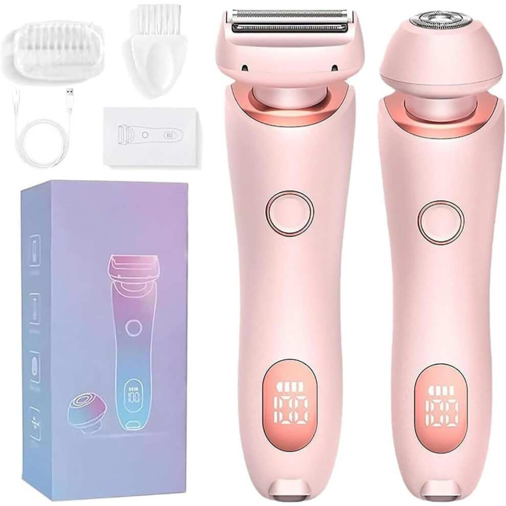 Electric Shaver for Women, Electric Shaver and Razor Rechargeable 2-in-1 Body and Facial Epilator