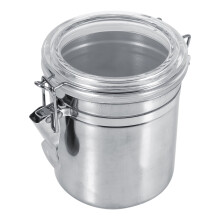Stainless Steel Food Storage Container Airtight Kitchen Storage Bottle Sugar Tea Coffee Beans Canister for Home Restaurant