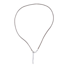1.5mm Leather Cord Necklace With Clasp Adjustable Braided Rope for Jewelry Making Necklace Bracelet Supplies Coffee