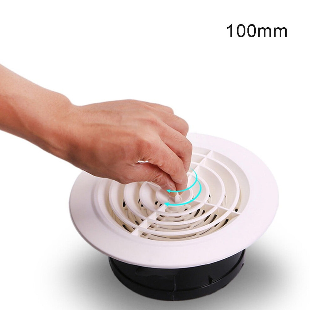 75-150Mm Round Air Vent Louver Grille Cover Outlet Adjustable Heating Cooling Exhaust Fans Vent Ducting Ventilation Grilles 9130661127998