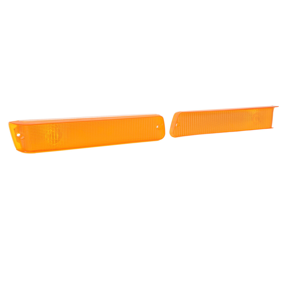 Pair Turn Signal Lenses For Ford Bronco 1978-1979 Yellow/Light 4281387607112
