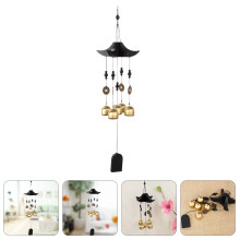 Pretyzoom Wind Bell Decoration Outdoor Adornment 1Pack Wood Assorted Color