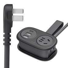 Five In One Power Strip with USB Ports Extension Cord Surge Protector for Smart Charging Various Devices