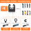 15Pcs Oscillating Saw Blades Set, High Carbon Steel, 6 Types, Quick Release, Compatible with Multi-Tools 6