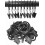 Duschvorhanghaken, Metallclips, 40er-Pack, 3,2 cm Innendurchmesser 3